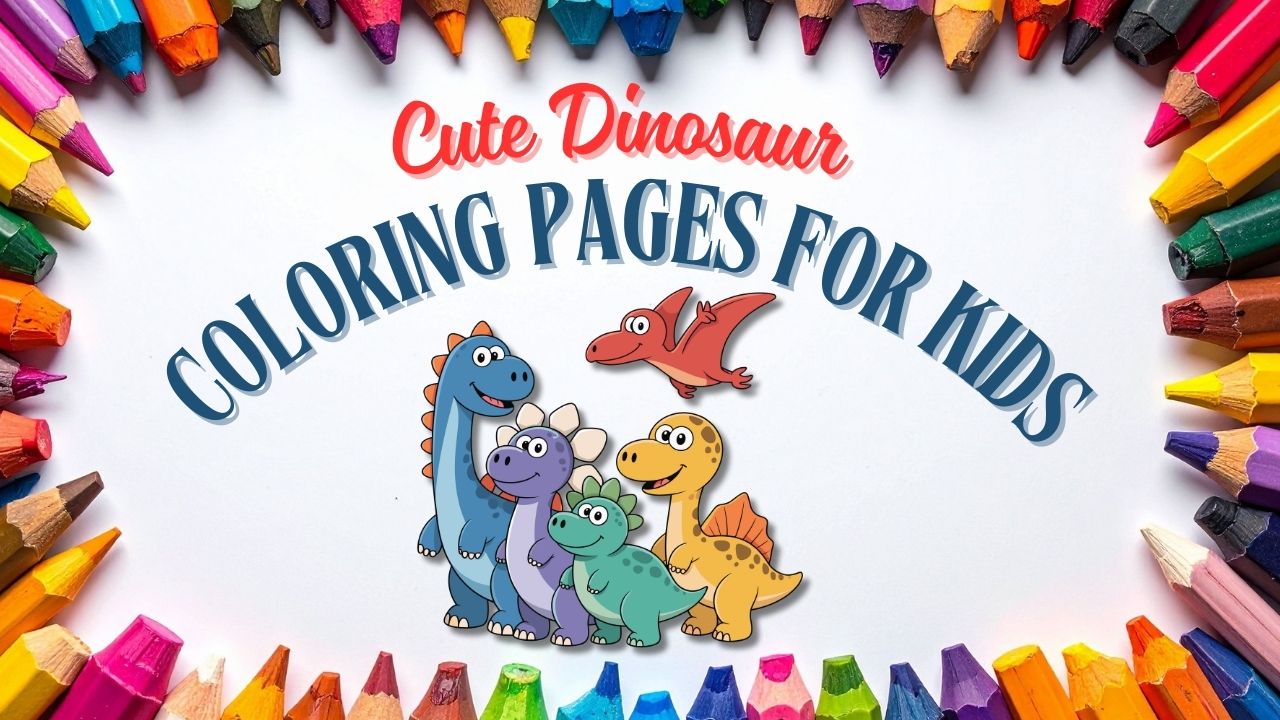 cute dinosaur coloring pages for kids (printable pdf) cute dinosaur coloring pages for kids (printable pdf)